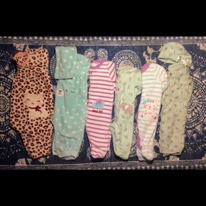 6 Full Piece Newborn Onesie
